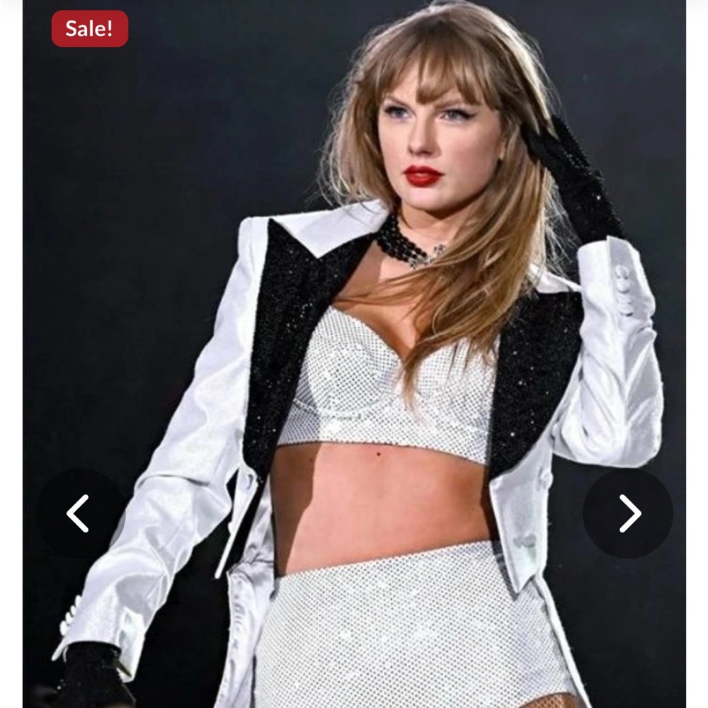 Taylor Swift Eras Tour White Tailcoat